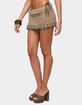 EDIKTED Naleni Bead Crochet Mini Skirt image number 2