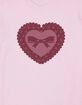 BOW Heart Lace Unisex Tee image number 2