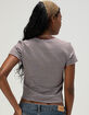 TILLYS Womens Stripe Ringer Tee image number 4
