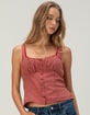 RSQ Womens Button Front Cami image number 6