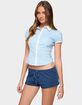 EDIKTED Saide Contrast Tailored Button Up Shirt image number 2