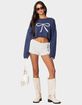 EDIKTED Knit Bow Cropped Sweater image number 2
