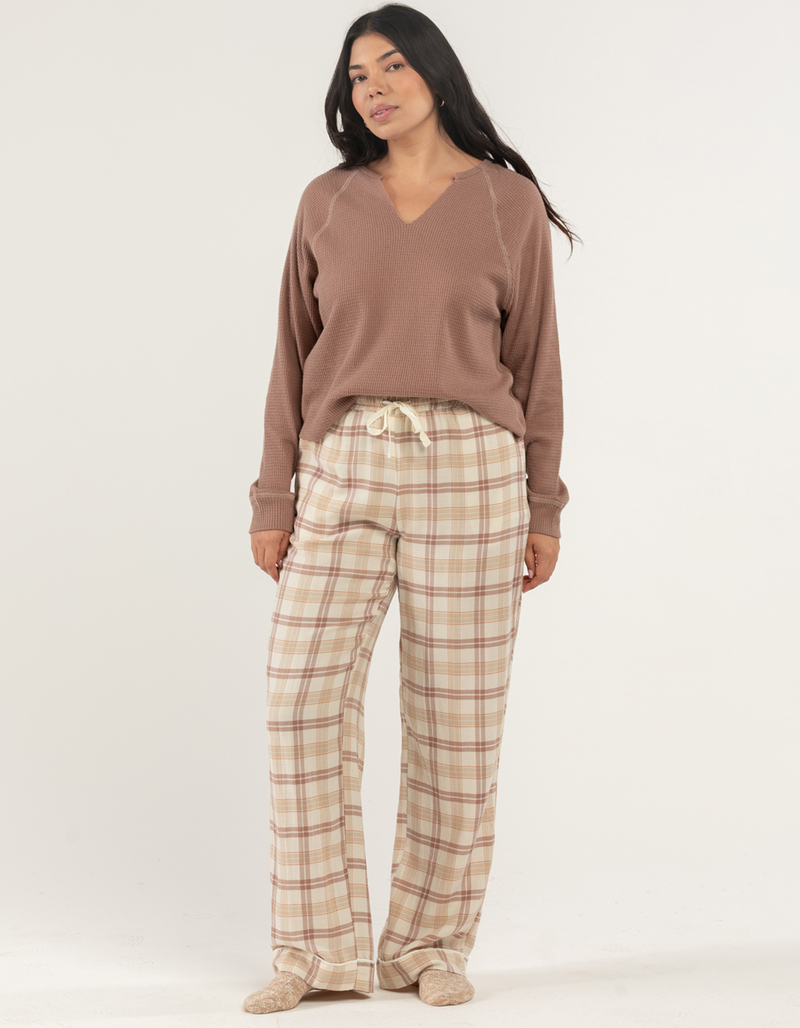 SKY & SPARROW Womens Plaid Pajama Pants image number 0