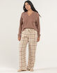 SKY & SPARROW Womens Plaid Pajama Pants image number 1