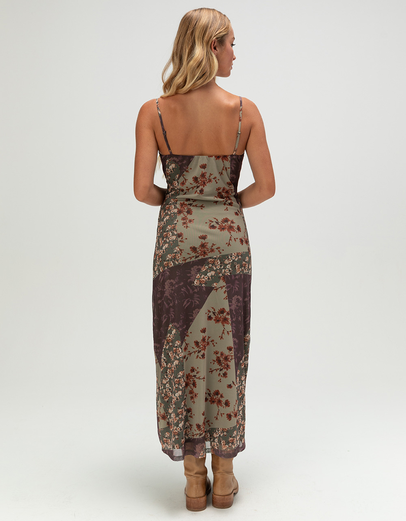 WEST OF MELROSE Mesh Patchwork Womens Maxi Dress image number 2