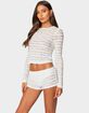 EDIKTED Maisley Sheer Lace Top image number 3