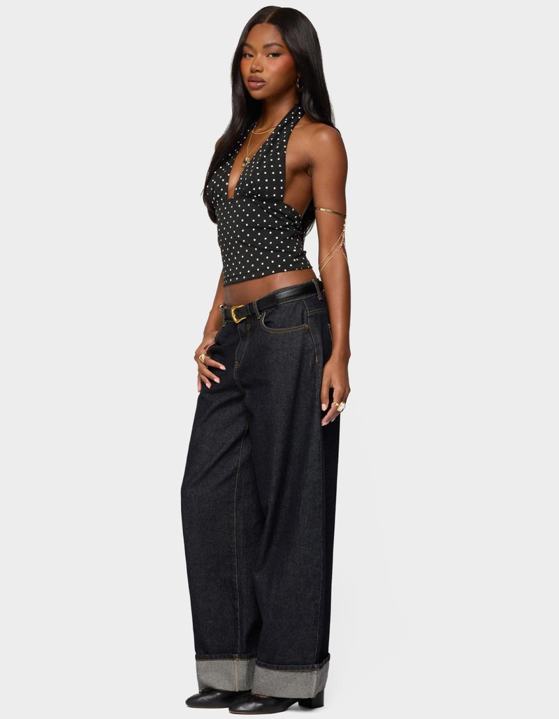 EDIKTED Blaire Polka Dot Halter Top image number 3