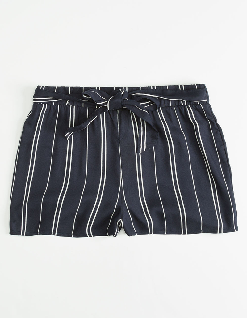 WHITE FAWN Stripe Tie Girls Shorts image number 0