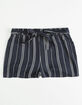 WHITE FAWN Stripe Tie Girls Shorts image number 1
