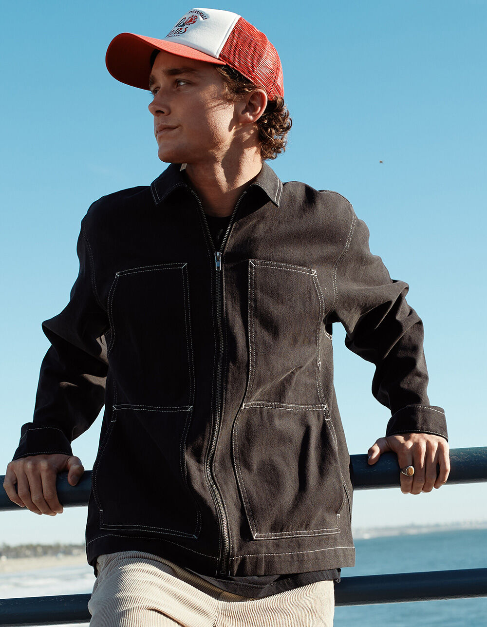 RSQ Mens Twill Workwear Jacket - BLACK | Tillys