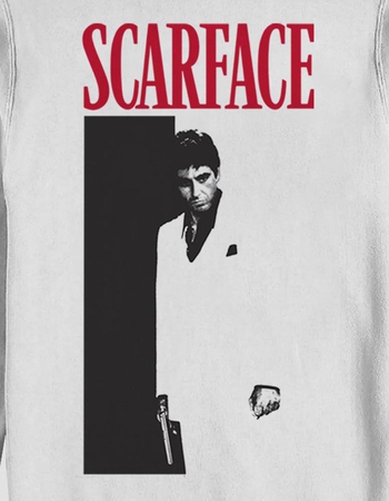 SCARFACE Black And White Poster Unisex Crewneck Sweatshirt Alternative Image