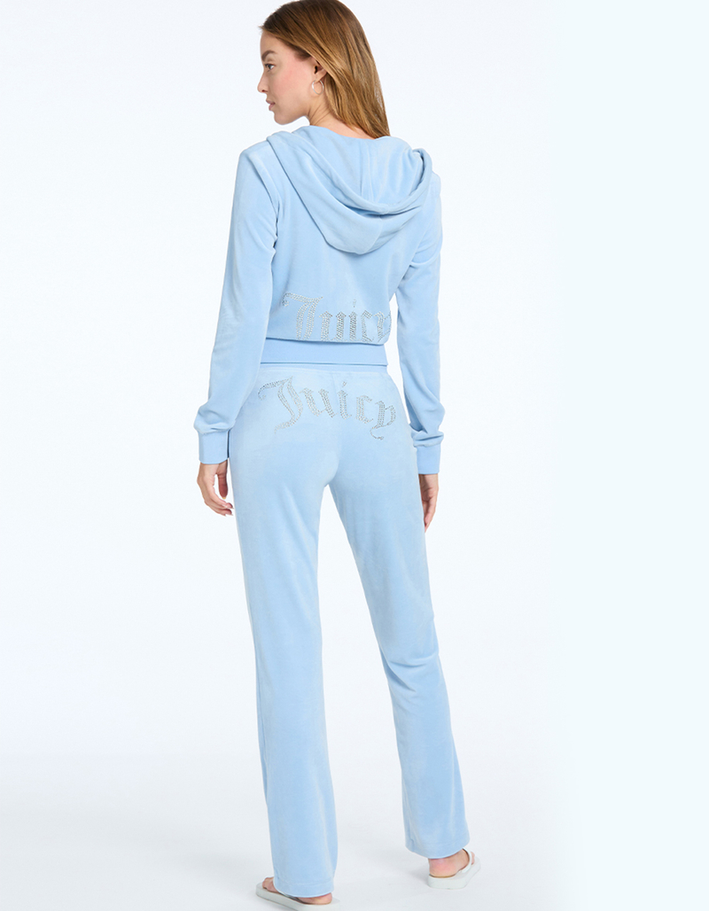 JUICY COUTURE OG Big Bling Womens Velour Track Pants image number 4