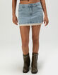 WEST OF MELROSE Crochet Trim Womens Denim Skirt image number 2