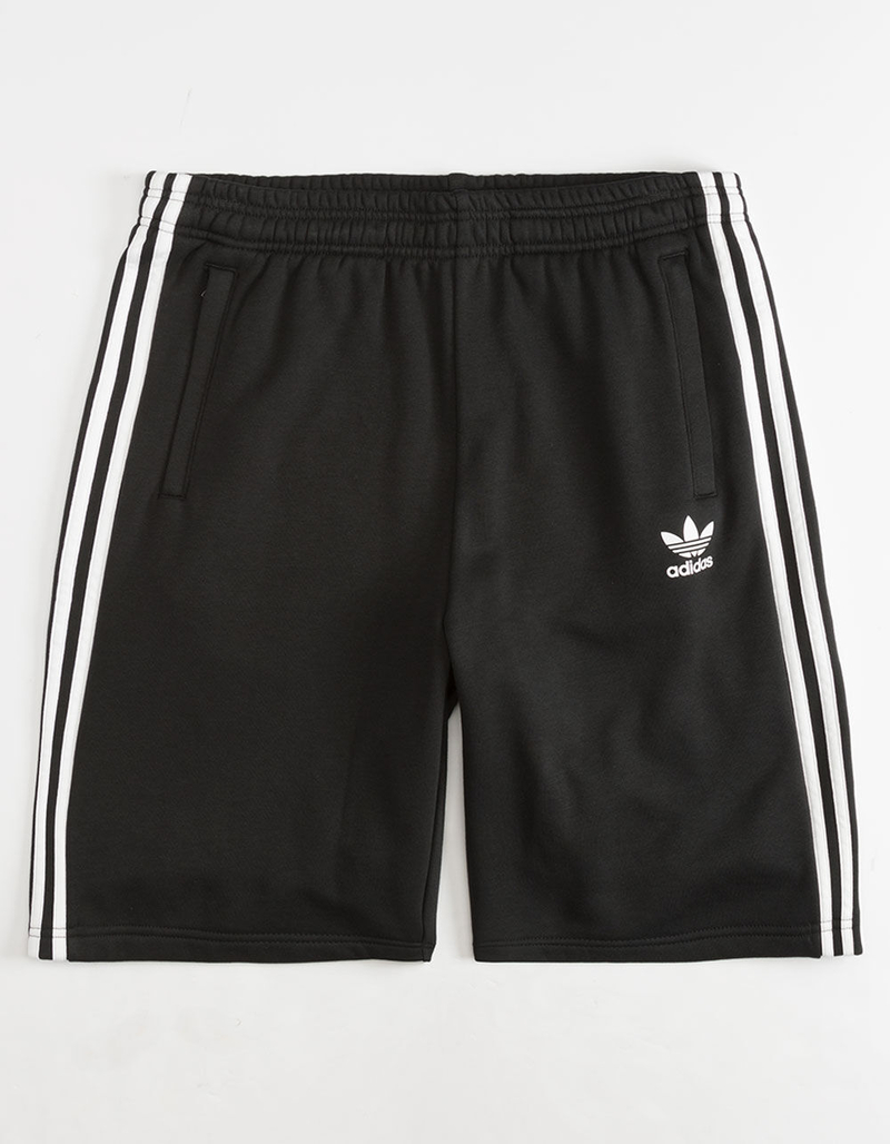 ADIDAS 3 Stripes Black Mens Sweat Shorts image number 0