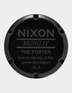 NIXON Porter Leather All Black Watch image number 4