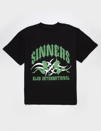 ALPHA COLLECTIVE Sinners Club Mens Boxy Tee Primary Image