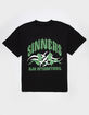 ALPHA COLLECTIVE Sinners Club Mens Boxy Tee image number 1