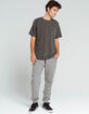 RSQ Knee Seam Mens Heather Gray Sweatpants image number 4