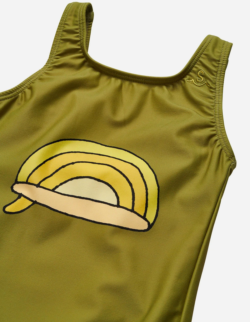 SEAESTA SURF x Surfy Birdy Single Fin Girls One Piece Swimsuit image number 1