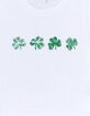CLOVER Doodles Womens Baby Tee image number 3