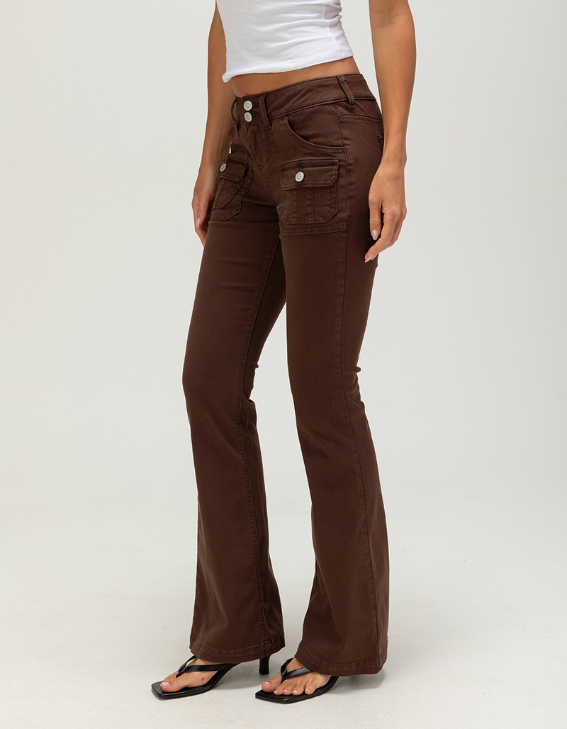 FULL TILT Low Rise Stretch Womens Utility Pants image number 2