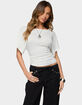 EDIKTED Abriana Ruched Waist Top image number 2