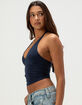 TILLYS Womens Butter Soft Empire Waist Halter Top image number 3
