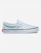 VANS Checkerboard Baby Blue Womens Slip-On Shoes image number 1