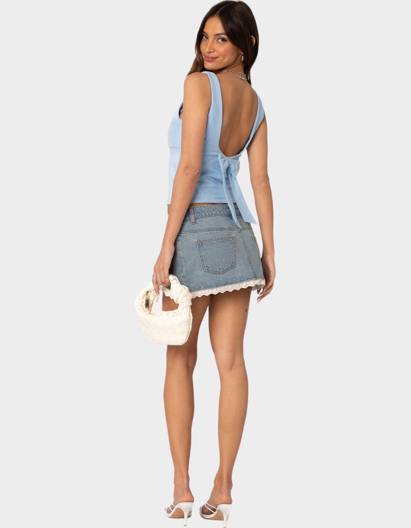 EDIKTED Ronda Bow Back Tank Top image number 3