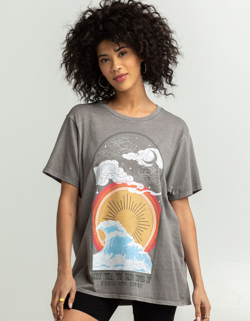 O'NEILL Surf Til The Sun Comes Up Womens Oversized Tee image number 3