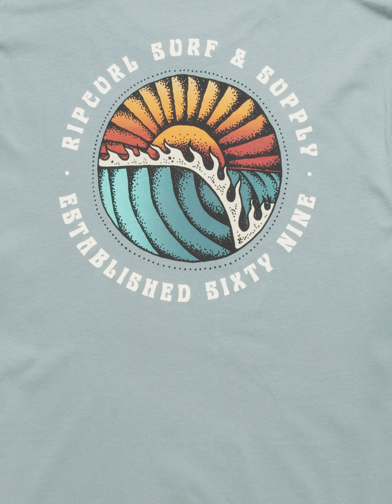 RIP CURL Sunset Waves Mens Tee image number 2