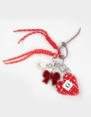FULL TILT Twill Mixed Material Bag Charm Primary Image