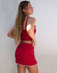 WEST OF MELROSE Bow Womens Mini Skirt image number 3