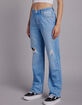 RSQ Womens High Rise Straight Leg Jeans image number 3