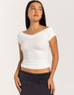 BDG Urban Outfitters Shannan Ribbed V-Neck Womens Top image number 1