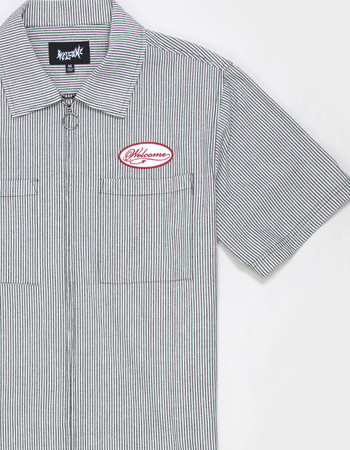 WELCOME SKATEBOARDS Garage Mens Zip-Up Shirt Alternative Image