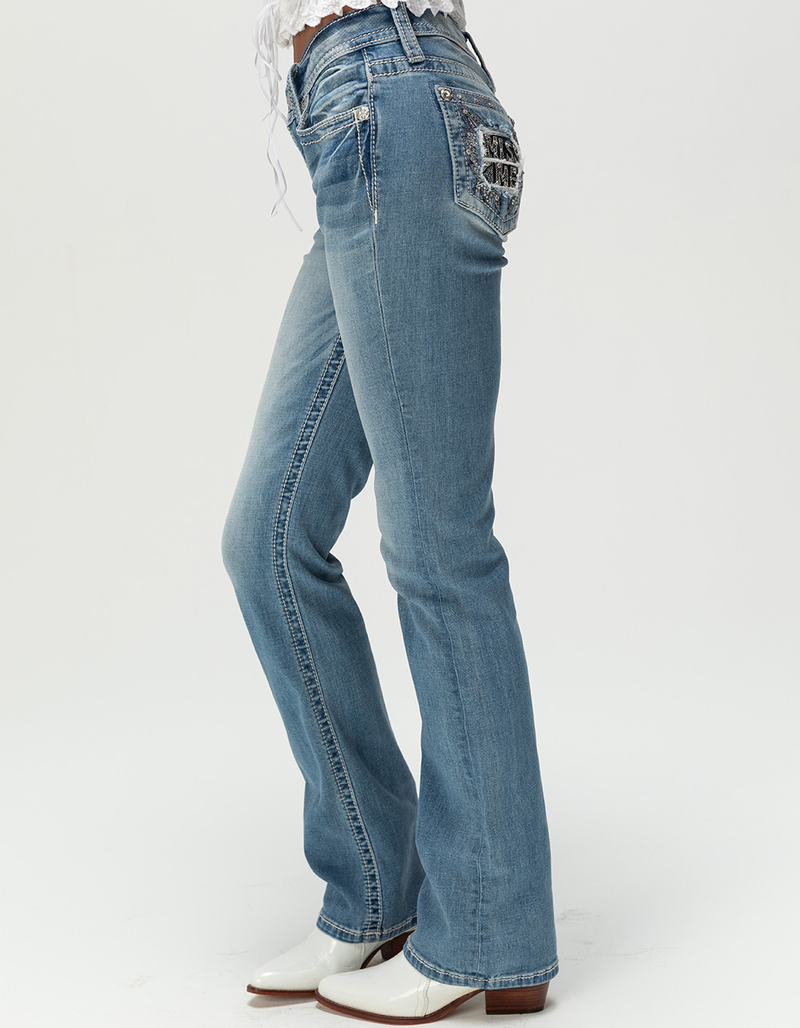 MISS ME Naija Wing Womens Bootcut Jeans image number 4
