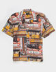 HUF Corner Store Woven Mens Button Up Shirt image number 1