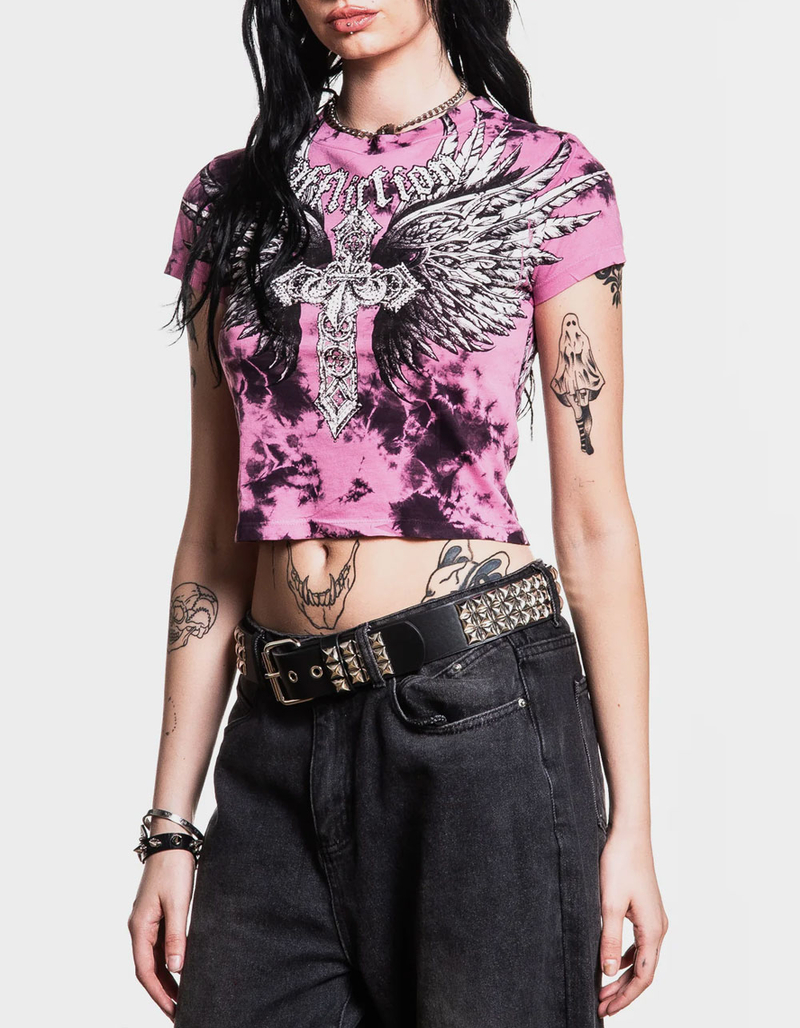AFFLICTION Jovial Womens Baby Tee image number 3