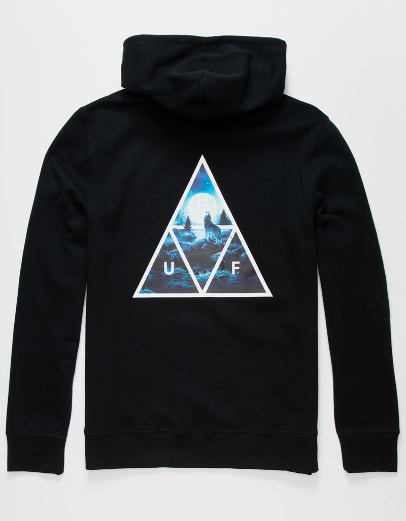 HUF Lupus Noctem Mens Black Hoodie image number 0