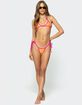 EDIKTED Contrast Micro Triangle Bikini Top image number 3