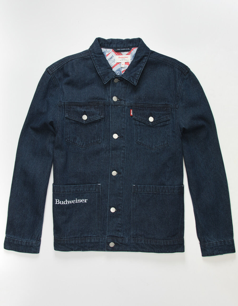 OLIVER LOGAN Budweiser Mens Trucker Jacket image number 2