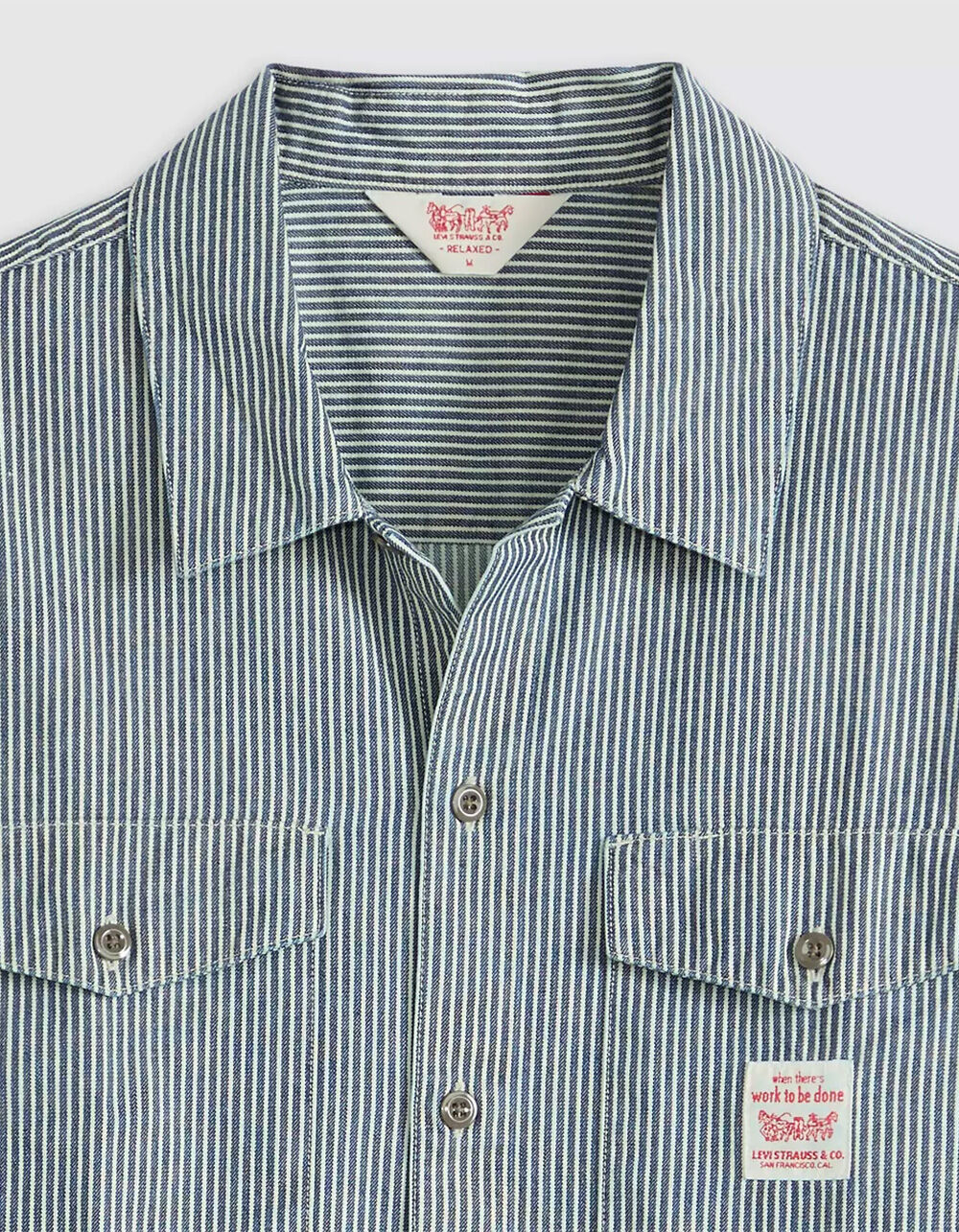 LEVI'S Worker Mens Button Up Shirt - BLUE COMBO - S | Tillys