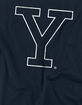 YALE UNIVERSITY Official Distressed Primary Logo Boys Tee image number 2