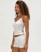 FULL TILT Print Button Womens Cami image number 3