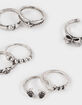 FULL TILT 7 Pack Bow/Wings/Star Dainty Rings image number 2