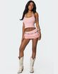 EDIKTED Shaylee Sequin Knit Mini Skirt image number 2