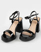 SODA Faux Leather Womens Platform Heels image number 1