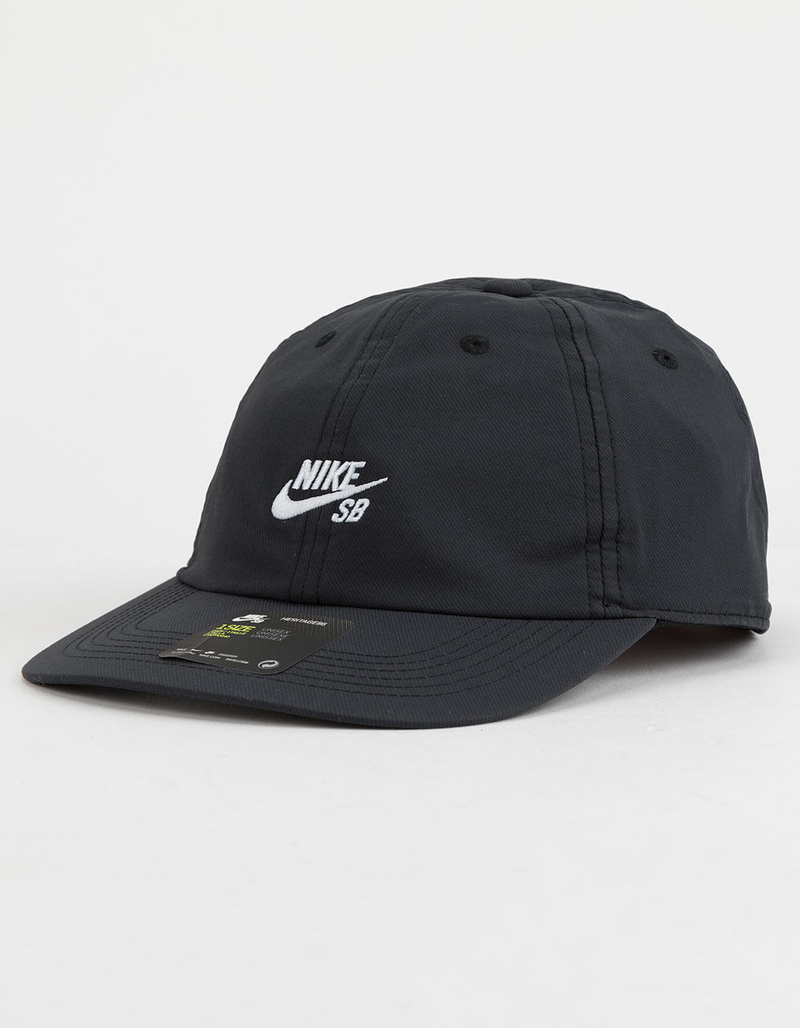 NIKE SB Dri-FIT Heritage 86 Flat Black Mens Strapback Hat image number 0