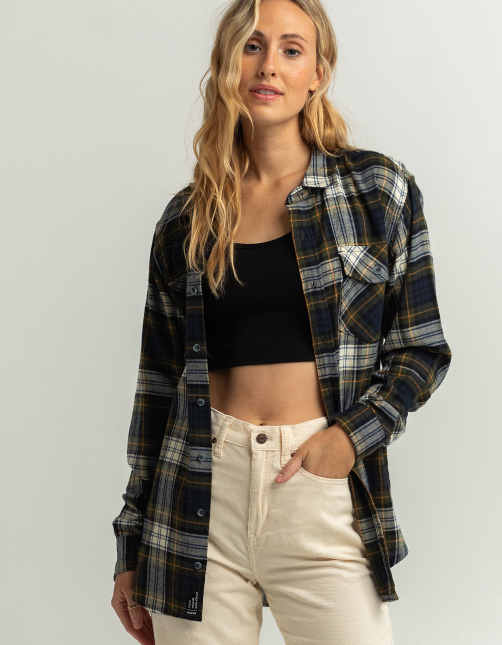RSQ Womens Oversized Flannel Shirt 